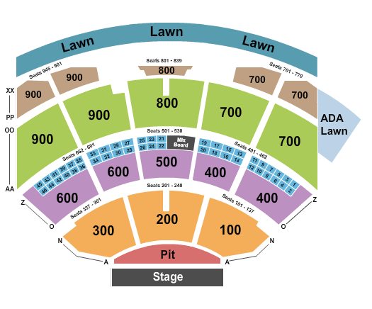 Riverbend Music Center RÜFÜS DU SOL Seating Chart